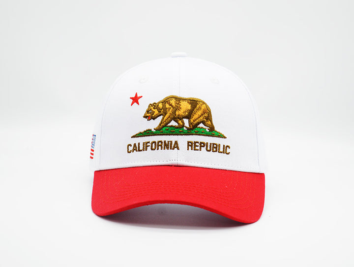 California Strapback White/Red - “The Golden State”