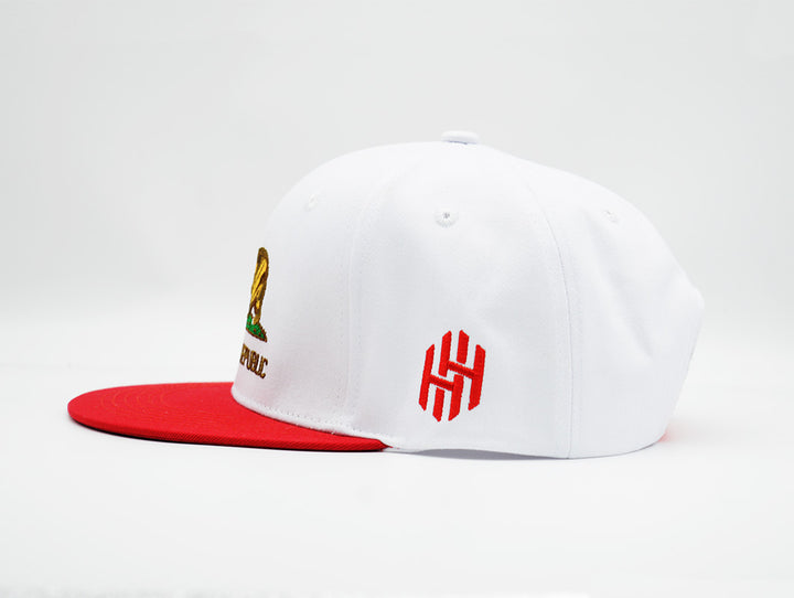 California Snapback White/Red - “The Golden State”