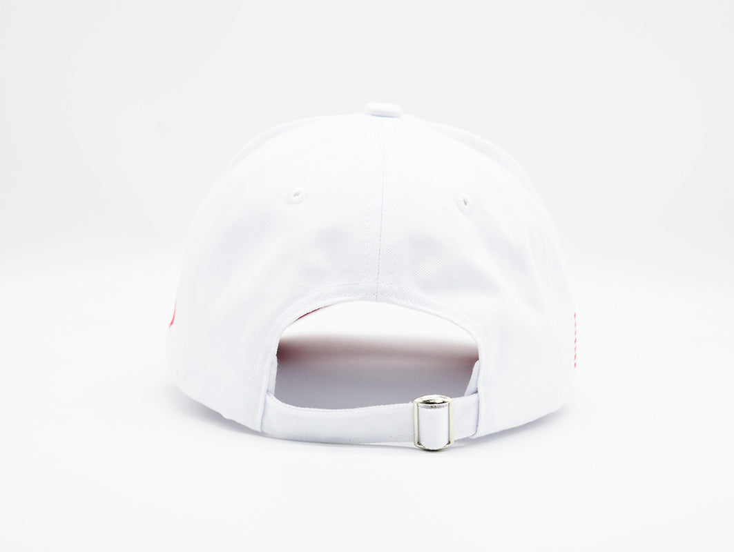 California Strapback White/Red - “The Golden State”