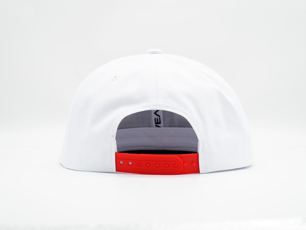 California Snapback White/Red - “The Golden State”