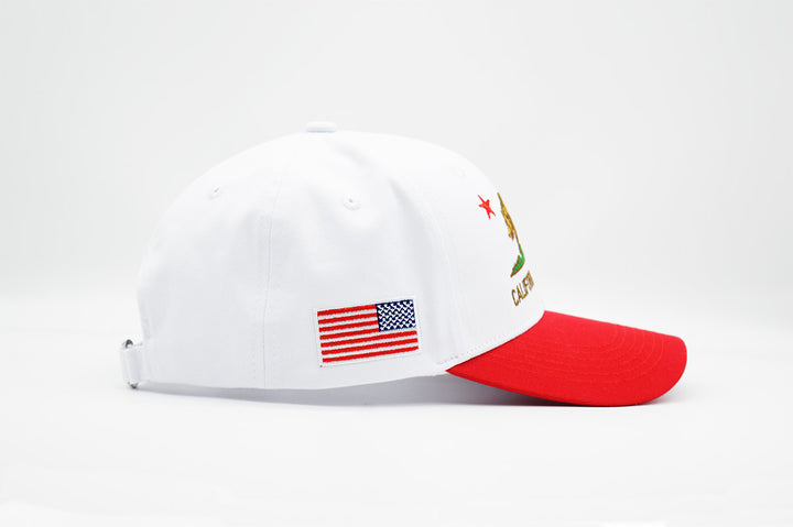 California Strapback White/Red - “The Golden State”