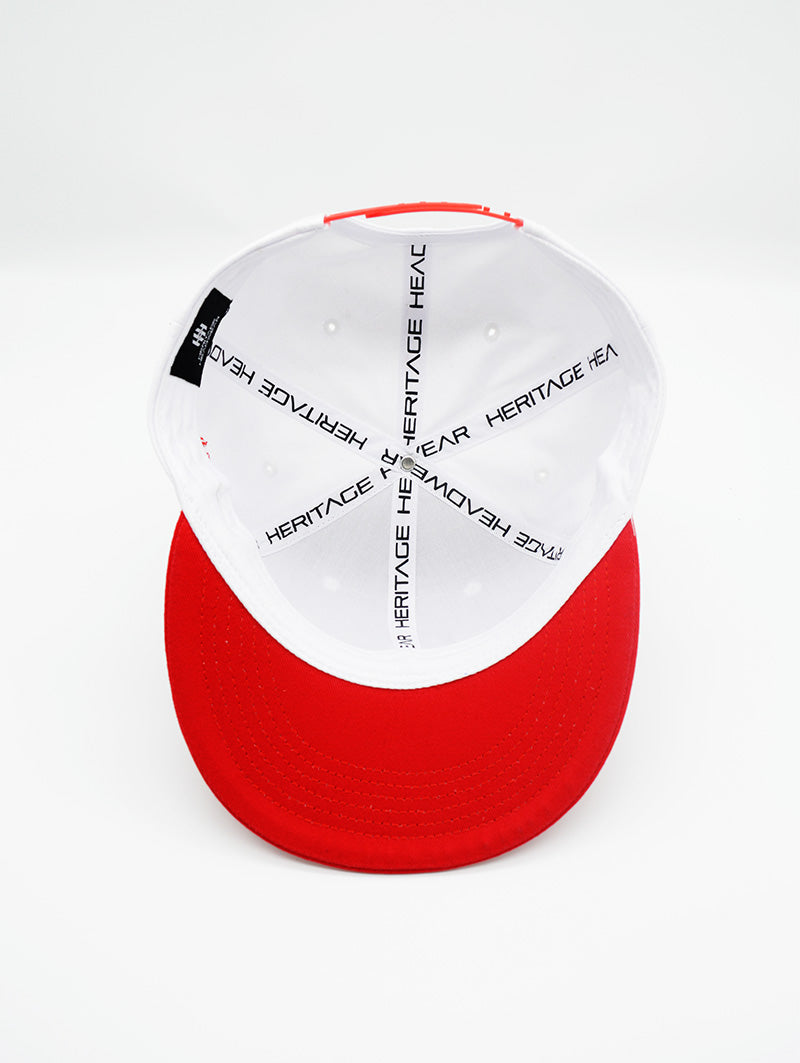 California Snapback White/Red - “The Golden State”