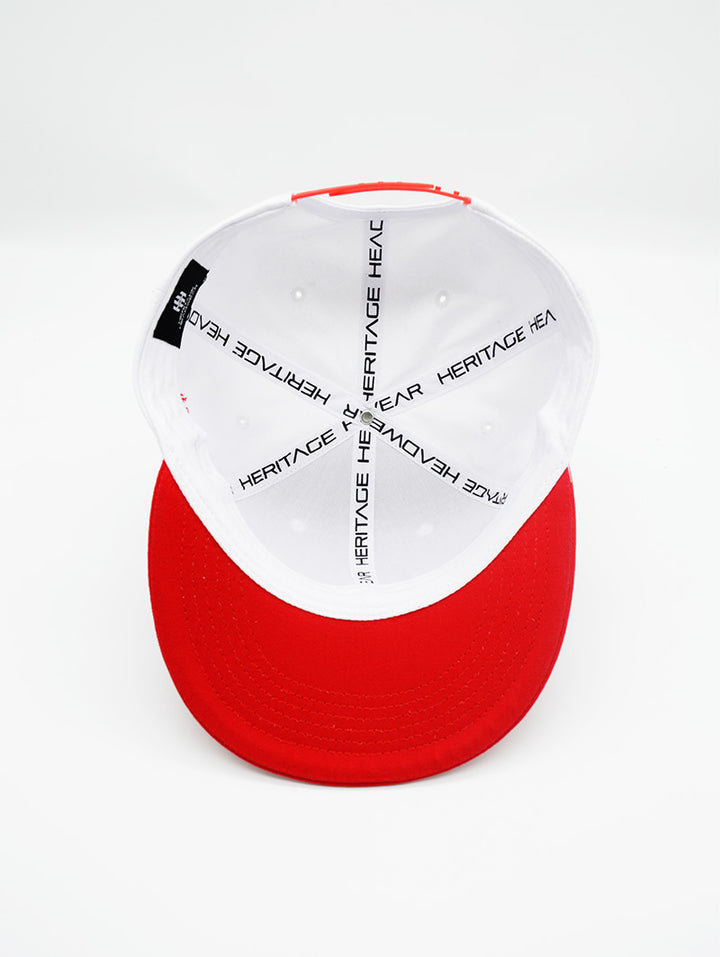 California Snapback White/Red - “The Golden State”