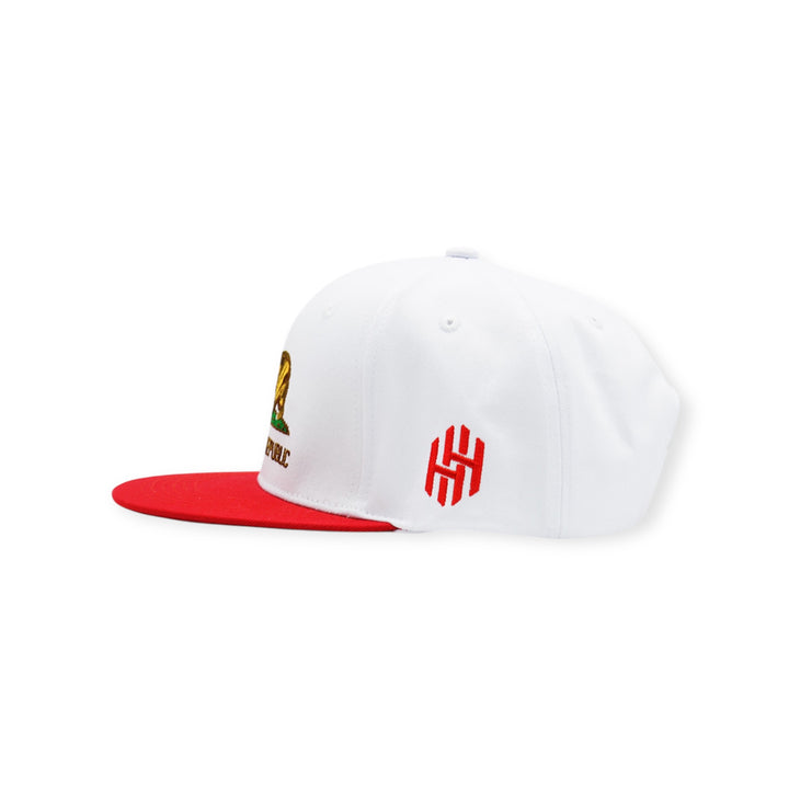 California Snapback White/Red - “The Golden State”